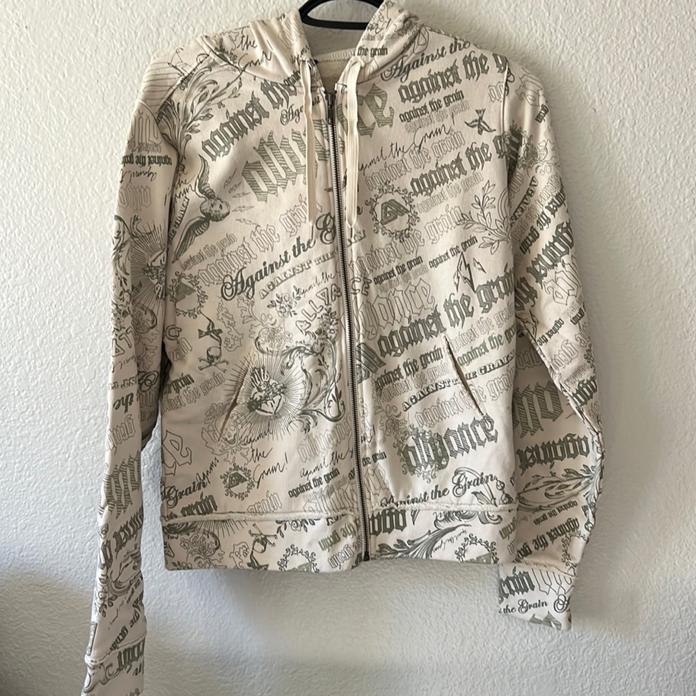 NWOT Allyance Against The Grain Kids Zip Up Hoodie